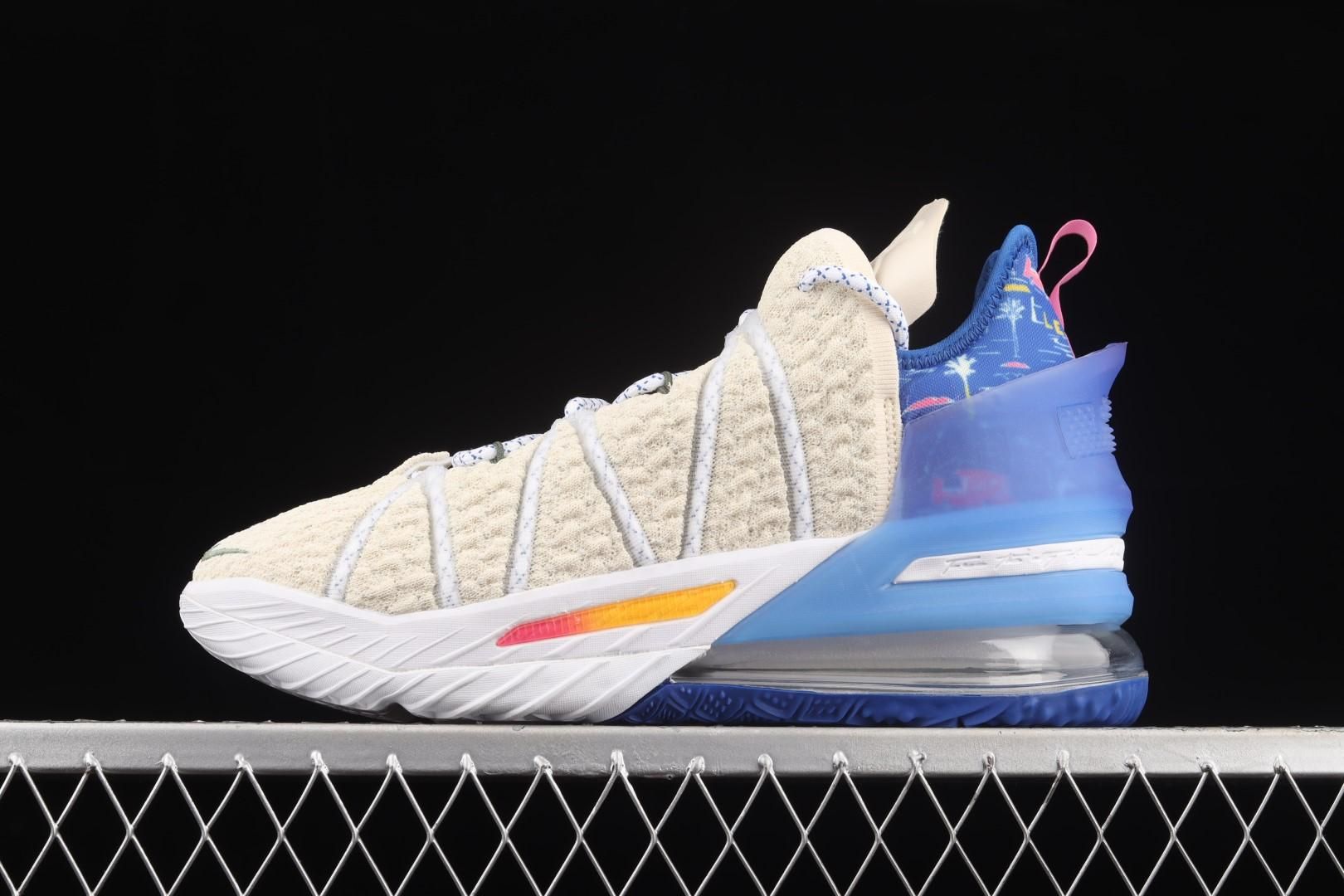 NikeMens LeBron 18 - Los Angeles By Day