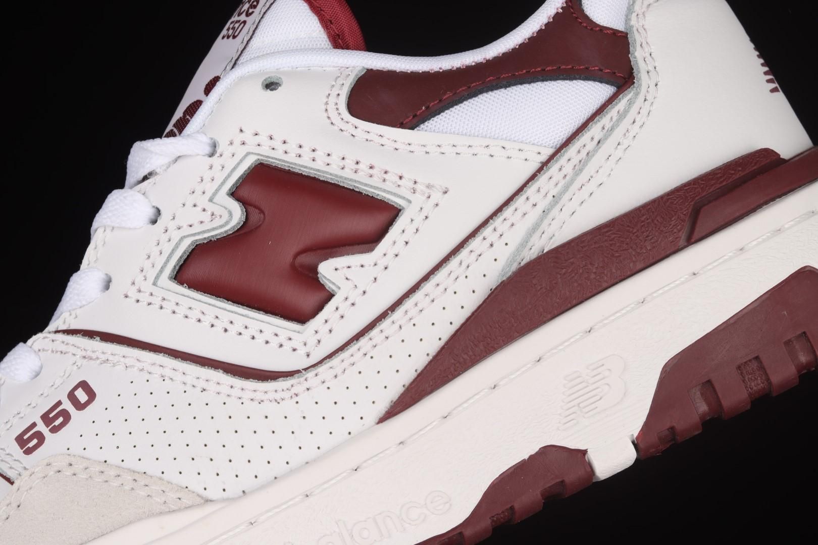 New Balance 550 - Sea Salt Burgundy