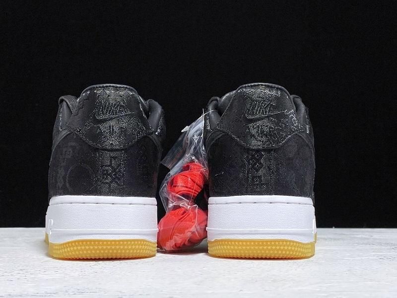 Fragment x CLOT x Air Force 1 - Black Silk