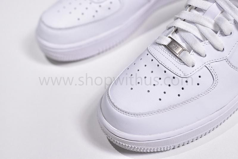 Real Leather OG Nike Air Force 1 AF1 MID 07 All White