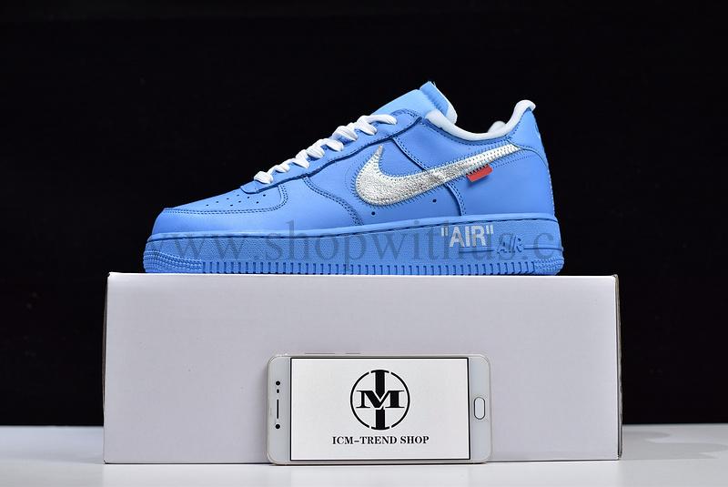 NikeAir Force 1 Low Off-White MCA - University Blue