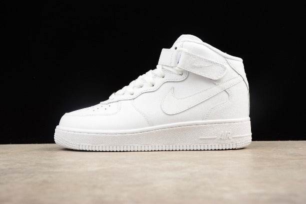 NikeMen's Air Force 1 AF1 Mid Basketball Shoe - White