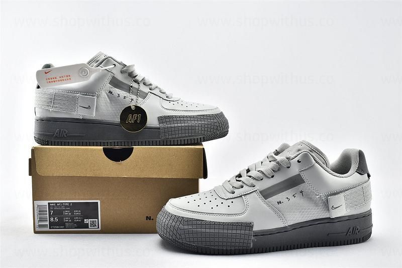 NikeAir Force 1 AF1 Low Type - Grey Fog