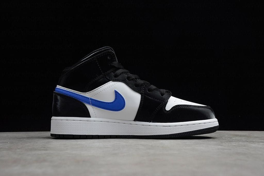 Air Jordan 1 AJ1 Mid Retro - Racer Blue White