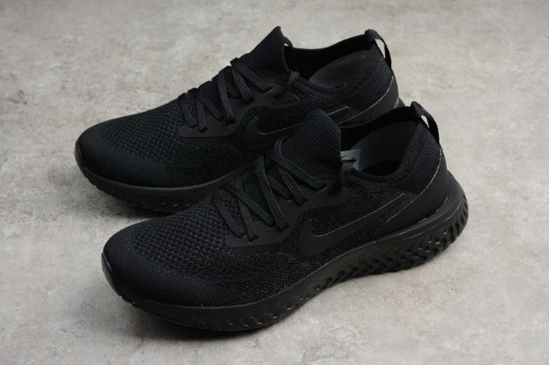 NikeUnisex Epic React Flyknit Running Shoes - Triple Black