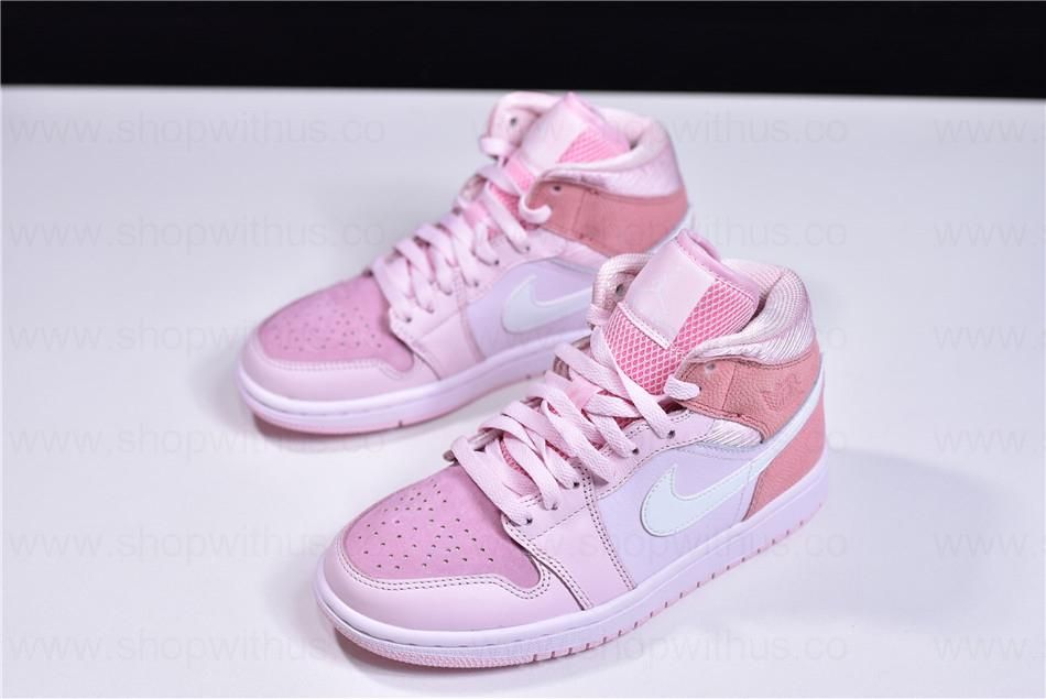 WMNS Air Jordan 1 Mid AJ1 - Digital Pink