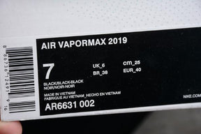 NikeAir VaporMax 2019 - Triple Black