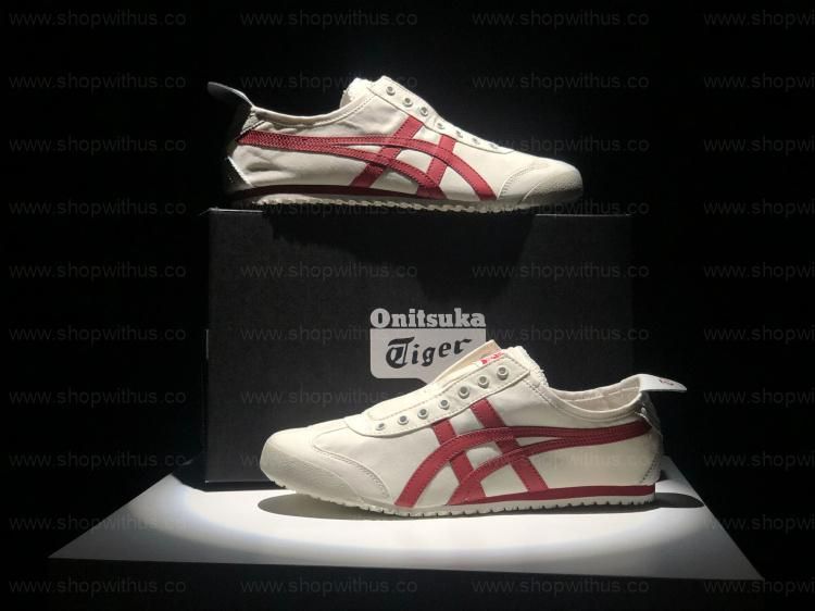 Onitsuka Tiger Mexico 66 SLIP-ON - Cream/Classic Red