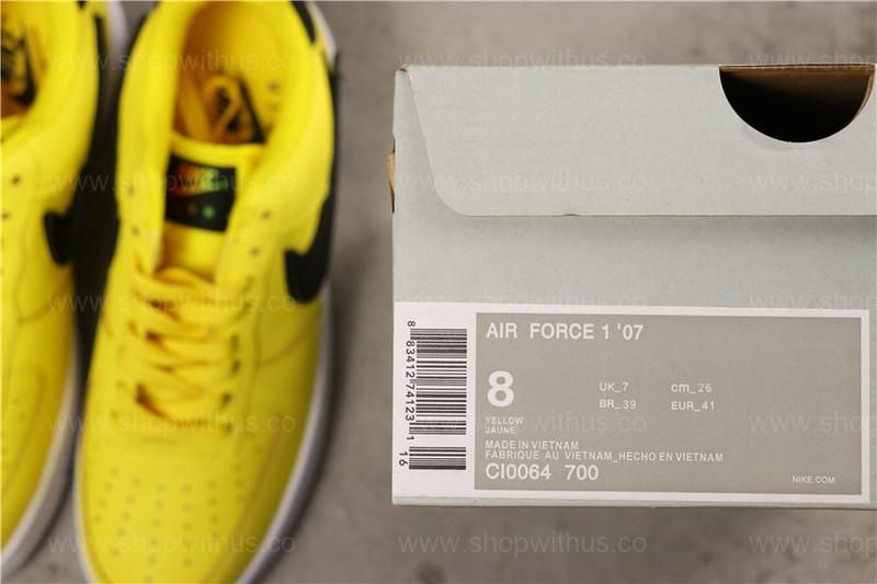 NikeAir Force 1 AF1 Low - Yellow Pulse