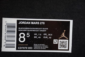 Jordan Mars 270 - Black/Green Glow