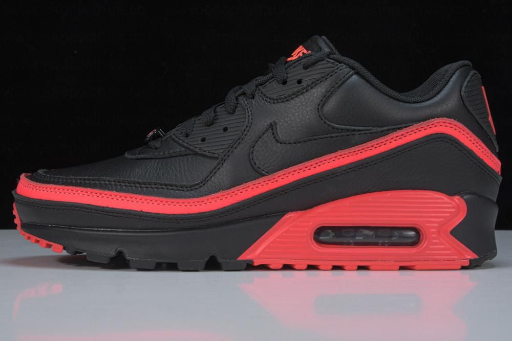 NikeMen's Air Max 90 Undefeated - Black Solar Red