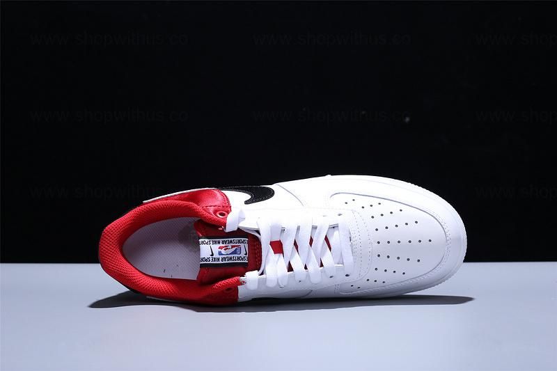 NikeAir Force 1 AF1 Low NBA - White/Red