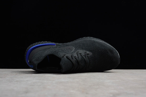 NikeUnisex Epic React Flyknit Running Shoes - Black/Racer Blue