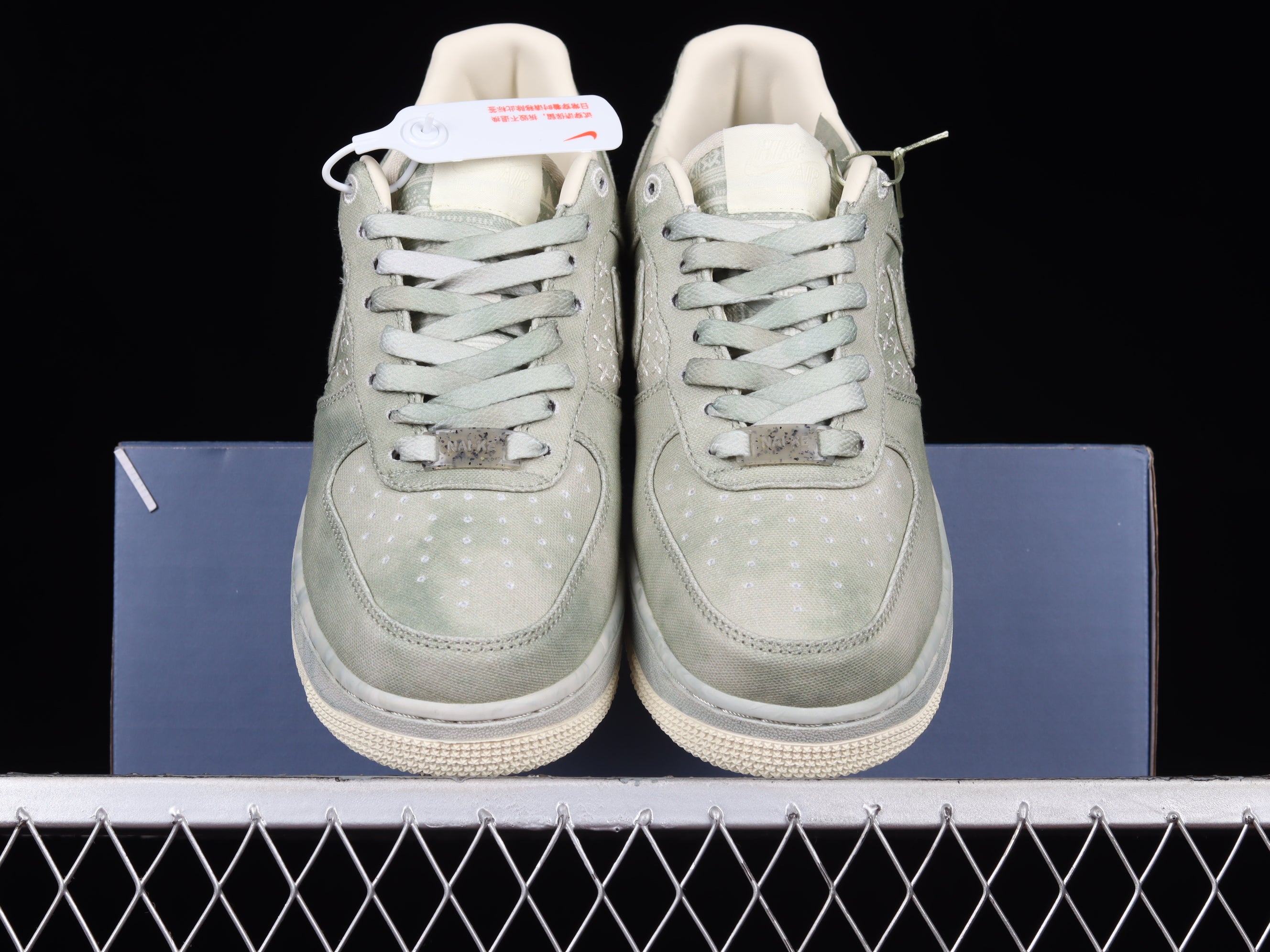 NikeMens Air Force 1 AF1 Low NAI-KE - Olive Canvas