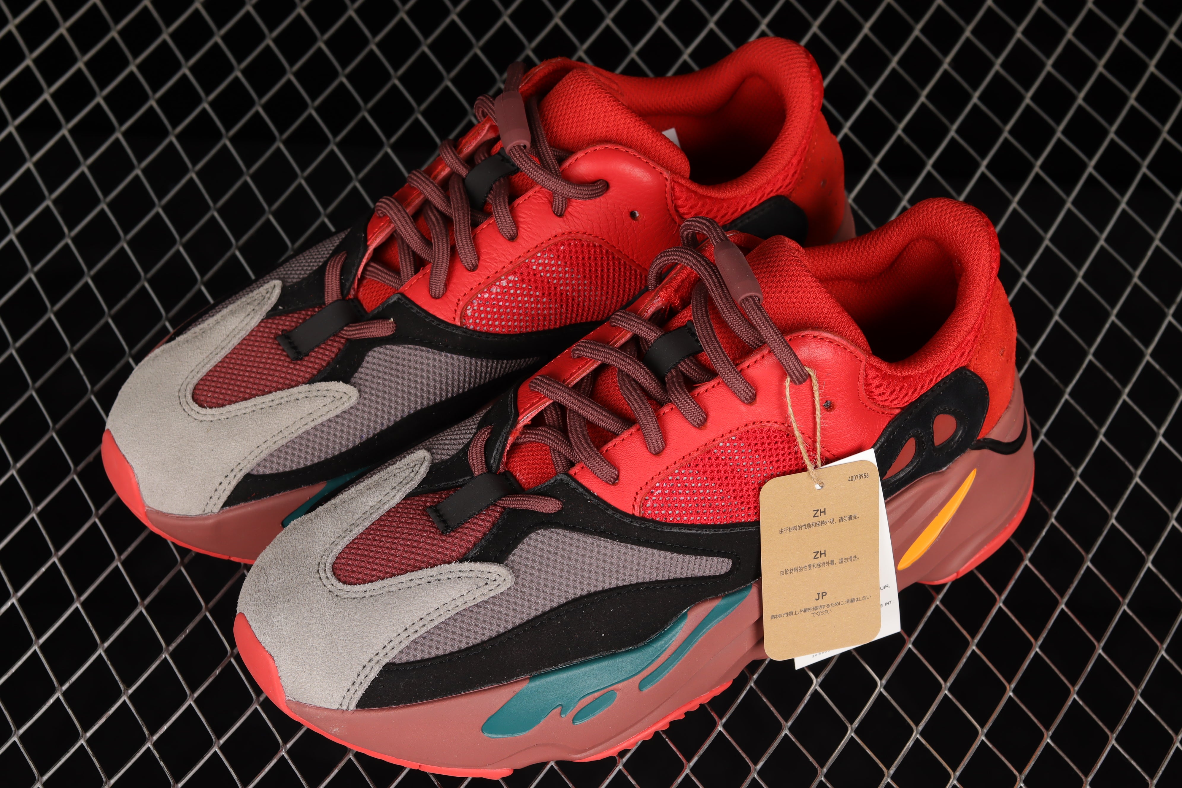 adidasMens Yeezy Boost 700 - Hi-Res Red