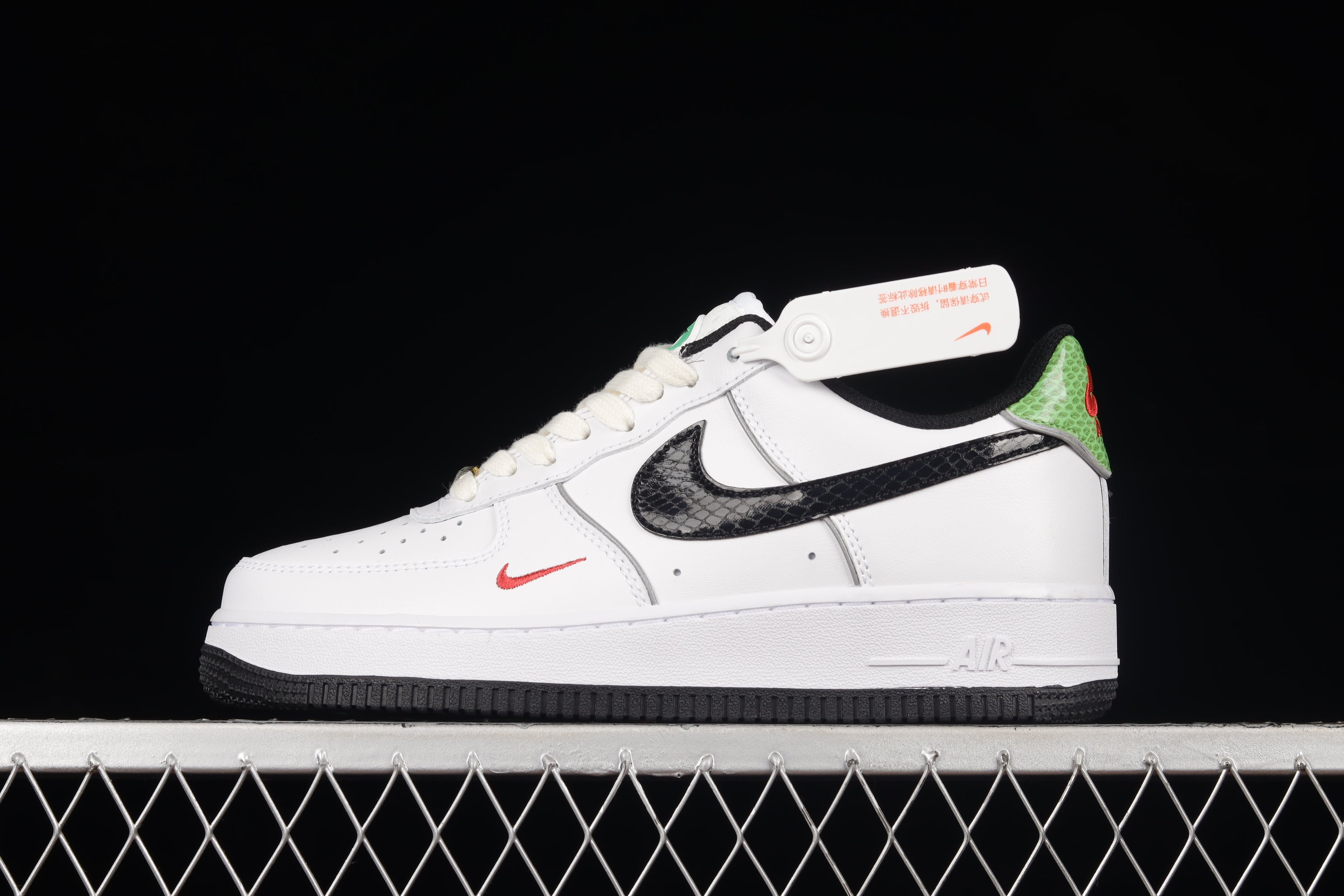 NikeMens Air Force 1  AF1 Low '07 Just Do It -White/Black